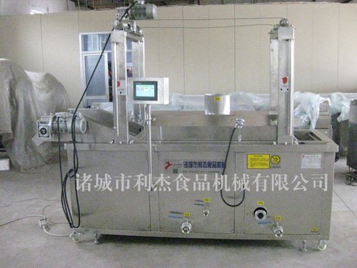 沙琪瑪油炸流水線(xiàn)，自動(dòng)控溫油炸流水線(xiàn)